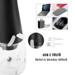 Irigator dentar cu presiune HailiCare - 5 capete - Negru