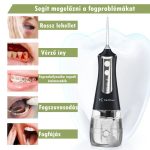 Irigator dentar cu presiune HailiCare - 5 capete - Negru