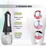 Irigator dentar cu presiune HailiCare - 5 capete - Negru