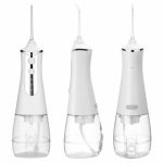 Irigator dentar cu presiune HailiCare - 5 capete - Alb