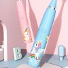 Cartoon Kids Elektromos fogkefe gyerekeknek - 6 db cserélhető fejjel - Kék - Unikornisos