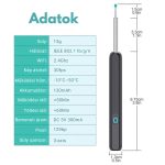 Bezdrátová sada na odstraňování ušního mazu s Wifi - černá