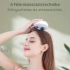 Aparat inteligent de masaj pentru cap cu 6 tehnici de masaj pe laturi - Alb