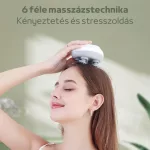 Intelligens Fejmasszírozó Készülék 6 Féle Masszázstechnikával - Fehér