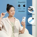 Bezdrátový čistič uší s HD kamerou, 7 kovovými lžičkami a ochranným krytem - Bílá