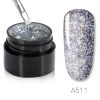 ROSALIND glitteres csillogó UV zselé - 5 ml - A511 Ezüst