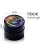 ROSALIND glitteres csillogó UV zselé - 5 ml - A512 Sötétszürke