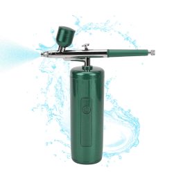   Pistol de vopsit portabil fără fir AirBrush Cosmetic cu duză Nano de 0,3 mm - Verde