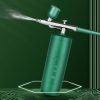 AirBrush Kozmetikai vezeték nélküli hordozható kézi festékszóró pisztoly 0.3 mm-es nano fúvókával - Zöld