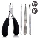 Professzionális Manikűr/Pedikűr Körömvágó- és Bőrvágó, manikűr szettel - 4 darabos
