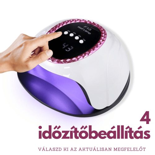 BLUEQUE UV/LED műkörmös lámpa, 120W - F15 - Pink