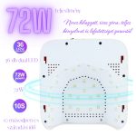 M&R 701 Pro nagy teljesítményű műkörmös UV/LED lámpa - Black Friday