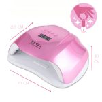 Lampă UV/LED pentru unghii Sun X - Roz strălucitor