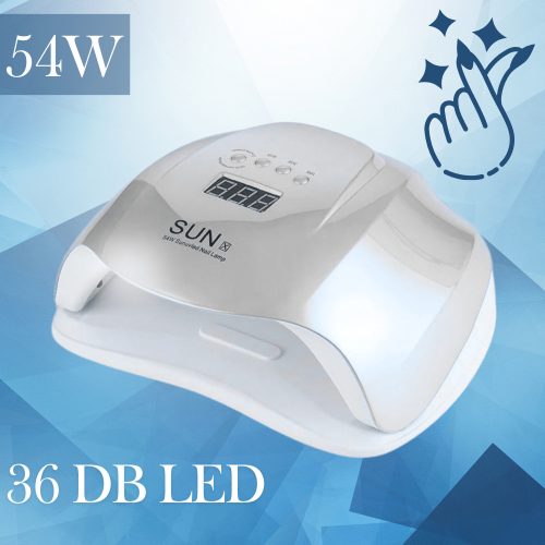 Sun X UV/LED műkörmös lámpa - Shiny silver