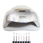 Sun X UV/LED lampa na nehty - lesklá stříbrná