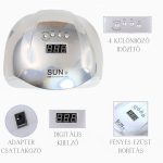 Sun X UV/LED lampa na nehty - lesklá stříbrná