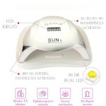 Sun X UV/LED lampa na nehty - lesklá stříbrná