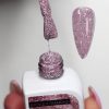 M+ beauty Broken Diamond UV gél lakk - 009 Holografikus pink