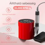 Pilă de unghii profesională BLUEQUE - BQ213 Roșu