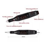 Elektromos Mini Körömcsiszoló Gép Csiszolófejekkel, Állítható Sebességgel, Otthoni Használatra - Fekete MC019 - Black Friday