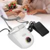 Pilă electrică de unghii cu viteză reglabilă, pedală de picior, capete de șlefuire - DM-208 - Albă