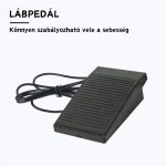 Elektrická bruska na nehty s ruční jednotkou, držákem, nožním pedálem, brusnými hlavami - DM-212 - Bílá