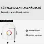 Elektrická bruska na nehty s ruční jednotkou, držákem, nožním pedálem, brusnými hlavami - DM-212 - Bílá