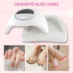 Lampă UV/LED pentru unghii SUN X20 MAX cu senzor infraroșu, afișaj, putere mare - Albă