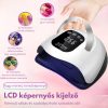Lampă de unghii SUN X19 MAX UV/LED cu temporizator, ecran tactil LCD, senzor inteligent - Albă