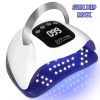 Lampă de unghii SUN X19 MAX UV/LED cu temporizator, ecran tactil LCD, senzor inteligent - Albă