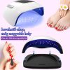 Lampă de unghii SUN X19 MAX UV/LED cu temporizator, ecran tactil LCD, senzor inteligent - Albă