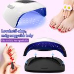 SUN X19 MAX UV/LED lampa na umělé nehty s časovačem, LCD dotykovým displejem a inteligentním senzorem – bílá