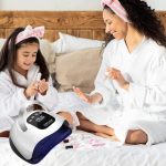 SUN X19 MAX UV/LED lampa na umělé nehty s časovačem, LCD dotykovým displejem a inteligentním senzorem – bílá