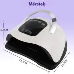 SUN X19 MAX UV/LED lampa na umělé nehty s časovačem, LCD dotykovým displejem a inteligentním senzorem – bílá