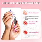 Set Mini Oje Semipermanente Rosalind cu Bază Top Lucios și Mat – 23 piese RATC23-019