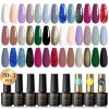 Set Mini Oja Gel Rosalind cu Oja Gel de Bază, Top Coat Lucios și Mat – 23 bucăți RATC23-002