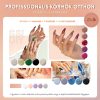 Set Mini Oja Gel Rosalind cu Oja Gel de Bază, Top Coat Lucios și Mat – 23 bucăți RATC23-002