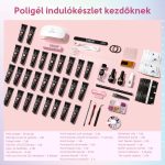 Set Rosalind pentru construirea unghiilor cu poligel, cu lampă UV/LED și pile de unghii – 34 piese RE12ZTC34-01