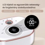 Profesionální bruska na nehty s výkonem 35 000 ot./min a LCD displejem, bílá