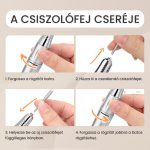 Profesionální bruska na nehty s výkonem 35 000 ot./min a LCD displejem, bílá