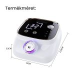 Profesionální přenosná elektrická bruska na nehty 45000 ot./min s digitálním displejem, bílá