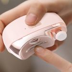 Professzionális 2 az 1-ben Körömcsiszoló és Polírozó Manikűrhöz - Rózsaszín