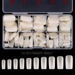 Set vârfuri de unghii artificiale în 10 mărimi, 500 buc - Alb, mare