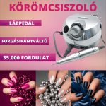 Pilă de unghii Nail Master - Argintiu strălucitor