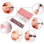 Elektromos mini körömcsiszoló gép - Fekete - Black Friday