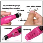 Elektrický mini pilník na nehty - vínový