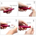 Elektrický mini pilník na nehty - vínový