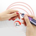 Pilă electrică de unghii USB H45 - Gri metalizat