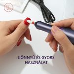 Pilă electrică de unghii USB H45 - Gri metalizat