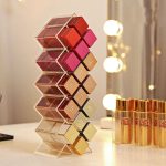 Průhledný 16dílný stojan na rtěnku